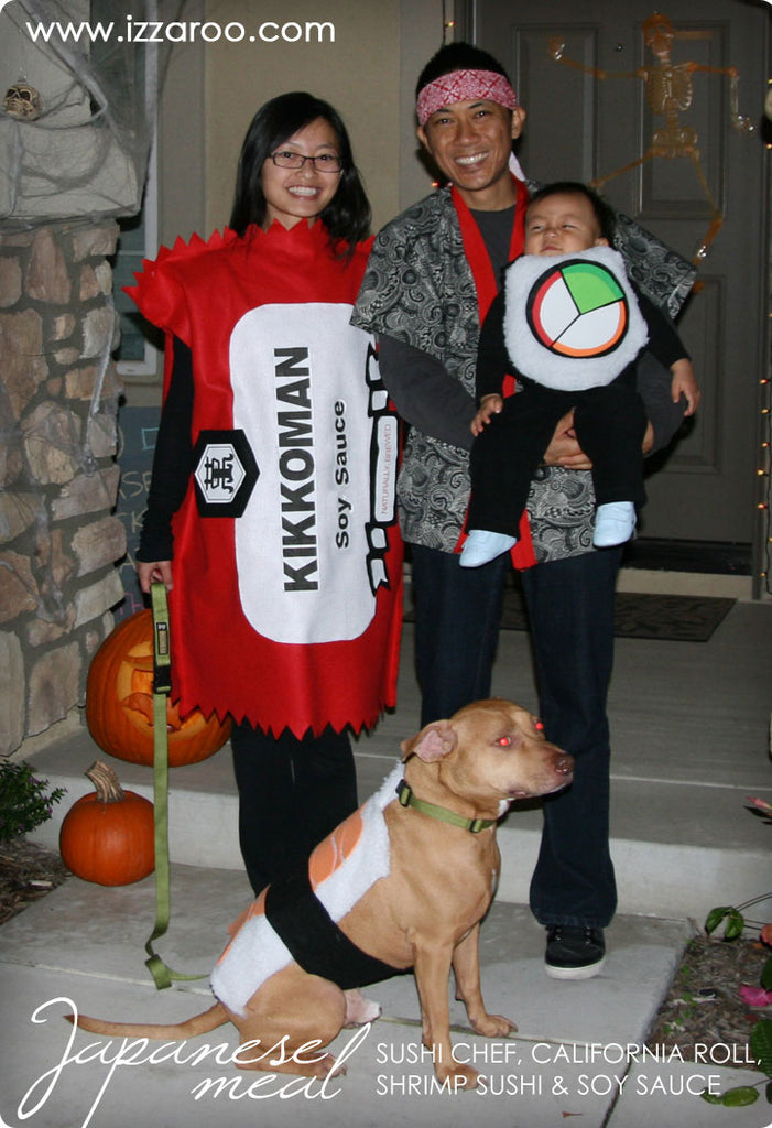 Halloween 2011 - DIY Tutorials - Japanese Meal Themed Family Halloween Costumes