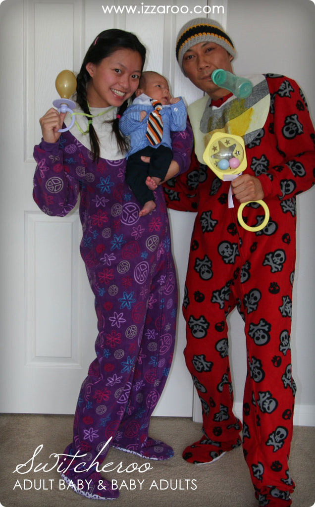Halloween 2010 - DIY Tutorials -  Adult and Baby Switcheroo Themed Family Halloween Costumes