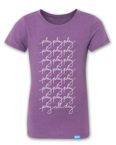 Play All Day - Purple Berry - Girl's T-Shirt