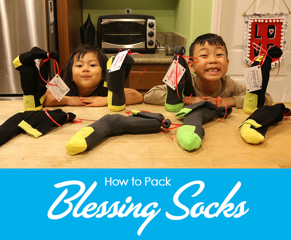 DIY Tutorial - How to Pack Blessing Socks for the Homeless