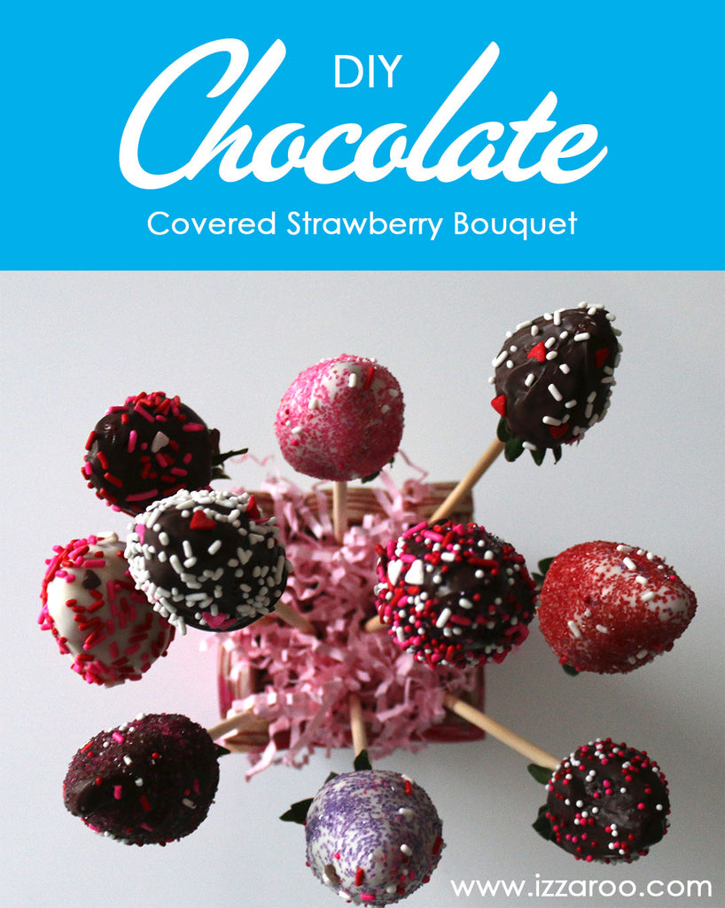 DIY Tutorial - Chocolate Covered Strawberries Bouquet