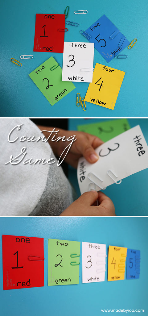 DIY Tutorial - Kids Counting and Color Matching Game