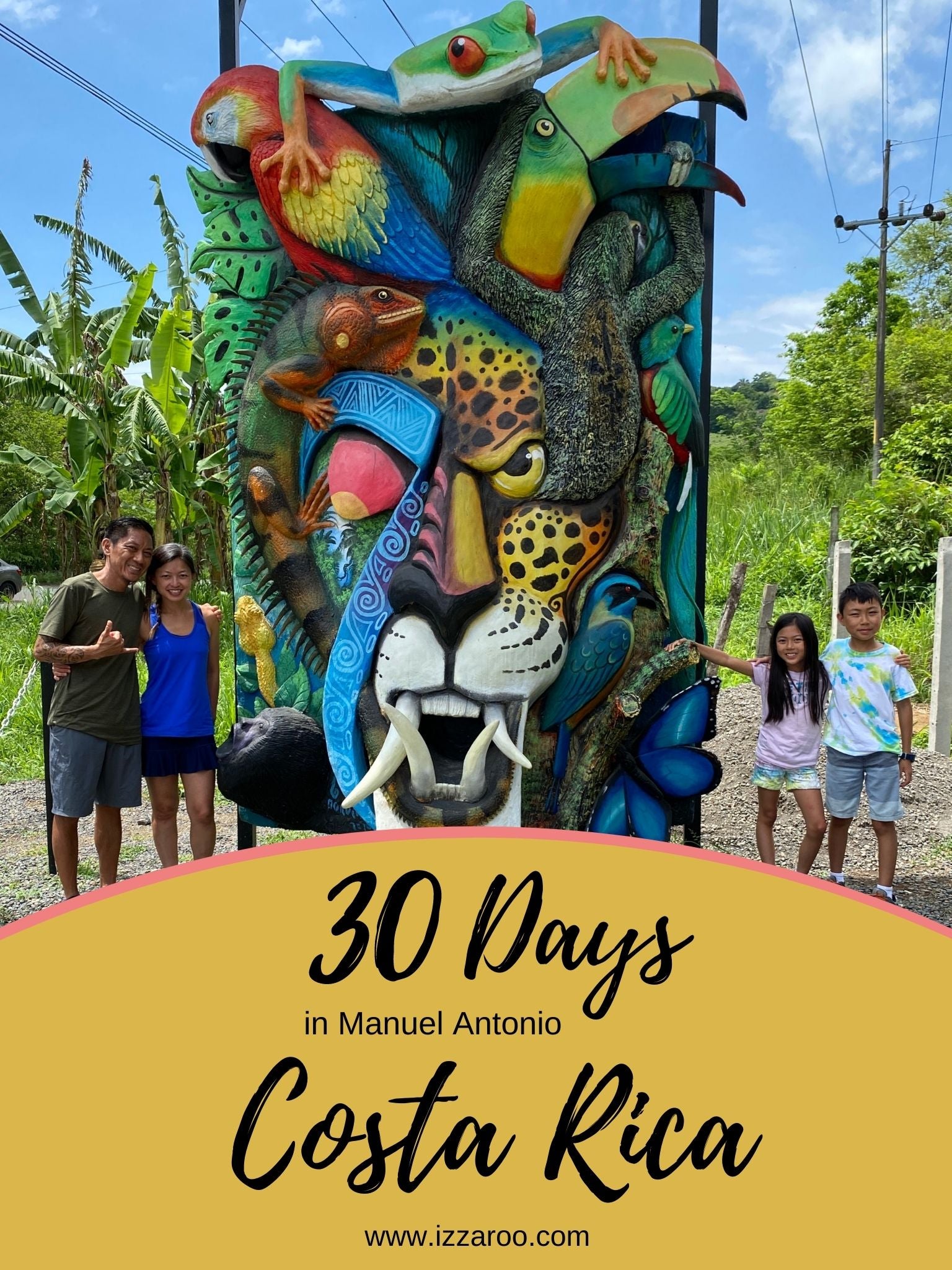 One Month, 30 Day, Family Trip to Manuel Antonio, Costa Rica