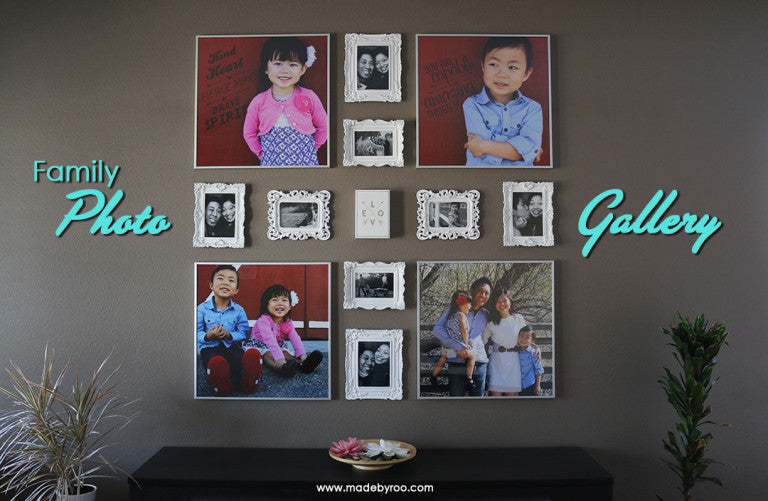 DIY Tutorial - Family Photo Wall Collage
