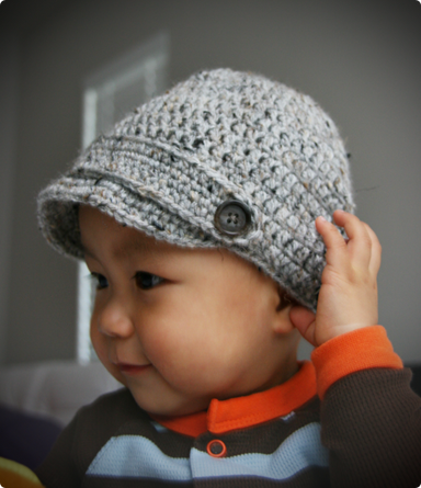 DIY Tutorial - Crochet Newsboy Beanie