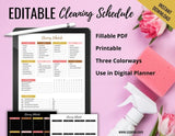 Editable Cleaning Schedule