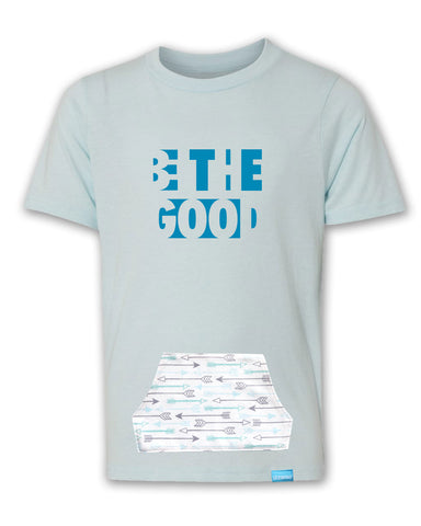 Be The Good - Icy Blue - Boy's T-Shirt with Pocket