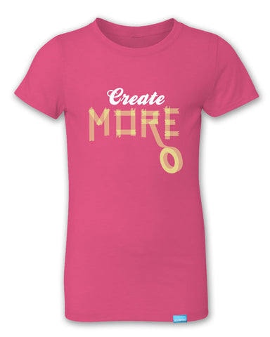 Create More - Raspberry - Girl's T-Shirt