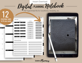 Amari Digital Notebook with 12 Sections (UNDATED - Black Version)
