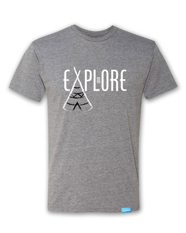 Explore More - Heather Grey - Men's T-Shirt